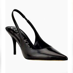 New Calvin Klein Black Pumps- Rielle Kid Skin